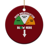 Irish Breathalyzer Blow Here Funny Drinking Gauge Ceramic Ornament St Patricks Day Party Offensive Adult Humor