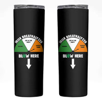 Irish Breathalyzer Blow Here Funny Drinking Gauge Skinny Tumbler St Patricks Day Party Offensive Adult Humor