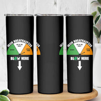 Irish Breathalyzer Blow Here Funny Drinking Gauge Skinny Tumbler St Patricks Day Party Offensive Adult Humor