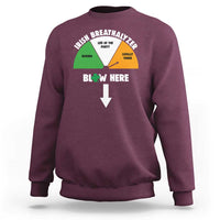 Irish Breathalyzer Blow Here Funny Drinking Gauge Sweatshirt St Patricks Day Party Offensive Adult Humor