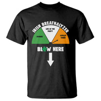 Irish Breathalyzer Blow Here Funny Drinking Gauge T Shirt St Patricks Day Party Offensive Adult Humor