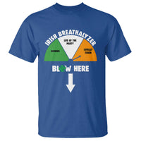 Irish Breathalyzer Blow Here Funny Drinking Gauge T Shirt St Patricks Day Party Offensive Adult Humor