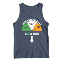 Irish Breathalyzer Blow Here Funny Drinking Gauge Tank Top St Patricks Day Party Offensive Adult Humor