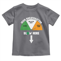 Irish Breathalyzer Blow Here Funny Drinking Gauge Toddler T Shirt St Patricks Day Party Offensive Adult Humor