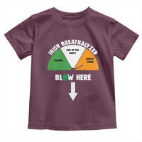 Irish Breathalyzer Blow Here Funny Drinking Gauge Toddler T Shirt St Patricks Day Party Offensive Adult Humor