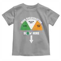 Irish Breathalyzer Blow Here Funny Drinking Gauge Toddler T Shirt St Patricks Day Party Offensive Adult Humor