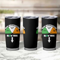 Irish Breathalyzer Blow Here Funny Drinking Gauge Tumbler Cup St Patricks Day Party Offensive Adult Humor