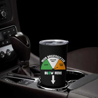 Irish Breathalyzer Blow Here Funny Drinking Gauge Tumbler Cup St Patricks Day Party Offensive Adult Humor