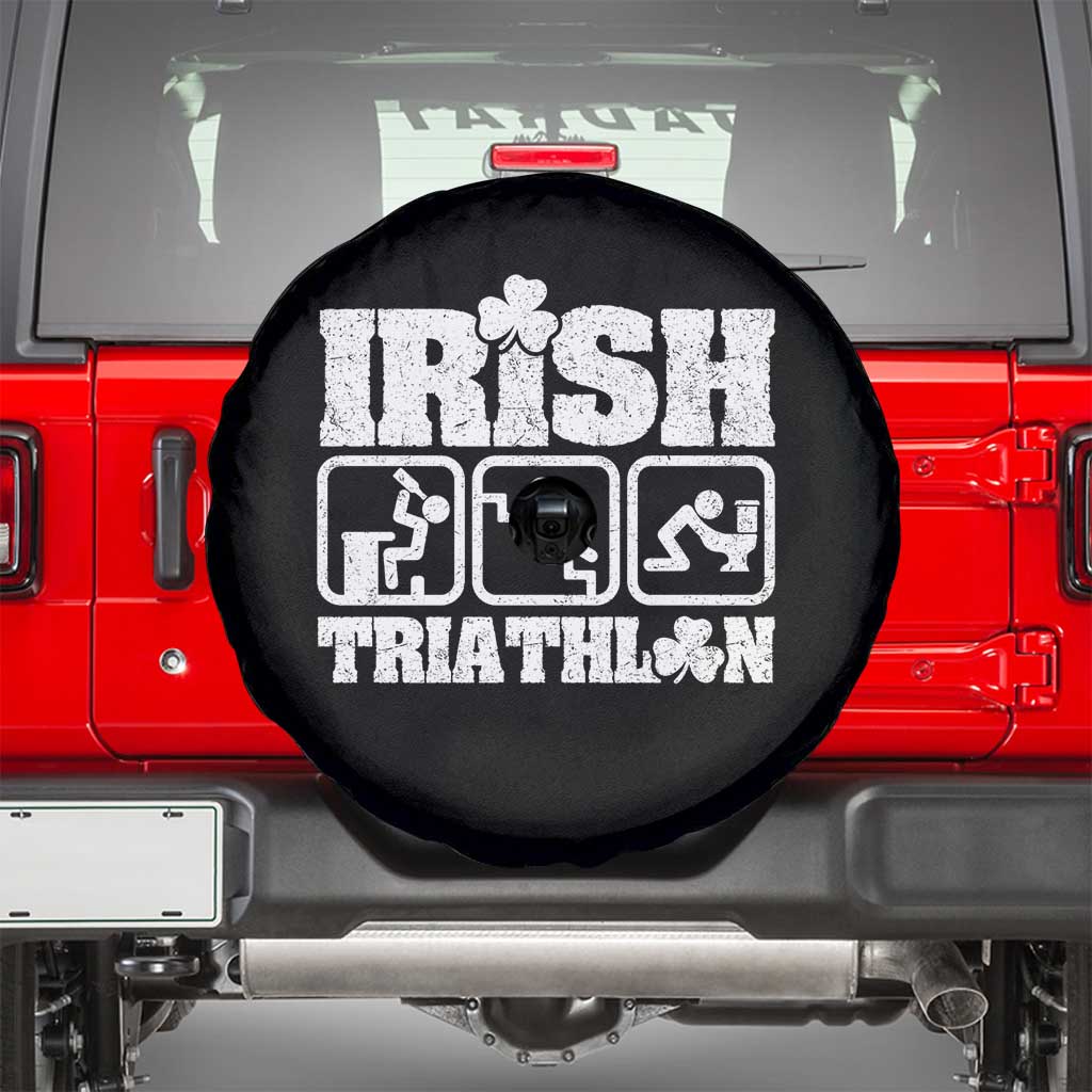 Irish Triathlon Funny Drinking Challenge Spare Tire Cover St Patricks Day Beer Party Humor