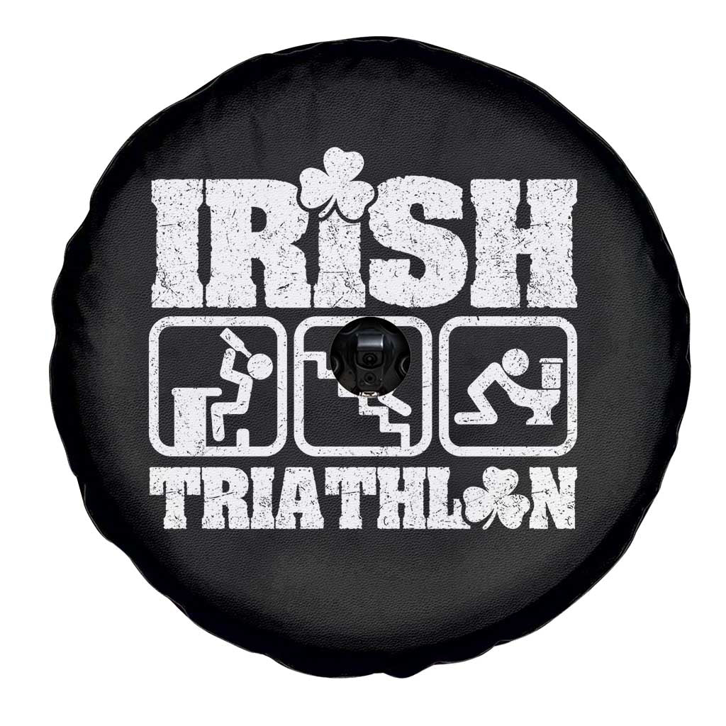 Irish Triathlon Funny Drinking Challenge Spare Tire Cover St Patricks Day Beer Party Humor
