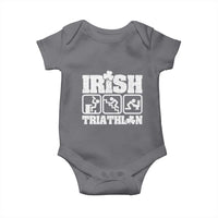 Irish Triathlon Funny Drinking Challenge Baby Onesie St Patricks Day Beer Party Humor