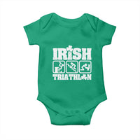 Irish Triathlon Funny Drinking Challenge Baby Onesie St Patricks Day Beer Party Humor