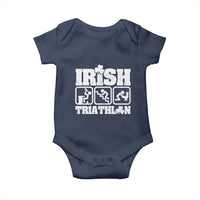 Irish Triathlon Funny Drinking Challenge Baby Onesie St Patricks Day Beer Party Humor