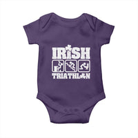 Irish Triathlon Funny Drinking Challenge Baby Onesie St Patricks Day Beer Party Humor