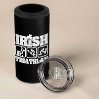Irish Triathlon Funny Drinking Challenge 4 in 1 Can Cooler Tumbler St Patricks Day Beer Party Humor