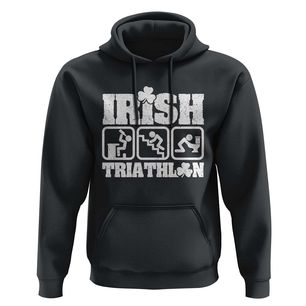 Irish Triathlon Funny Drinking Challenge Hoodie St Patricks Day Beer Party Humor