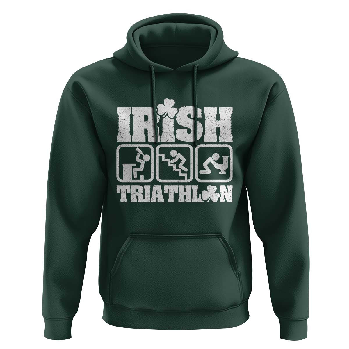Irish Triathlon Funny Drinking Challenge Hoodie St Patricks Day Beer Party Humor