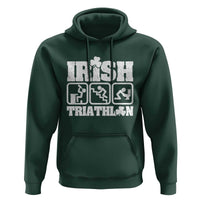 Irish Triathlon Funny Drinking Challenge Hoodie St Patricks Day Beer Party Humor