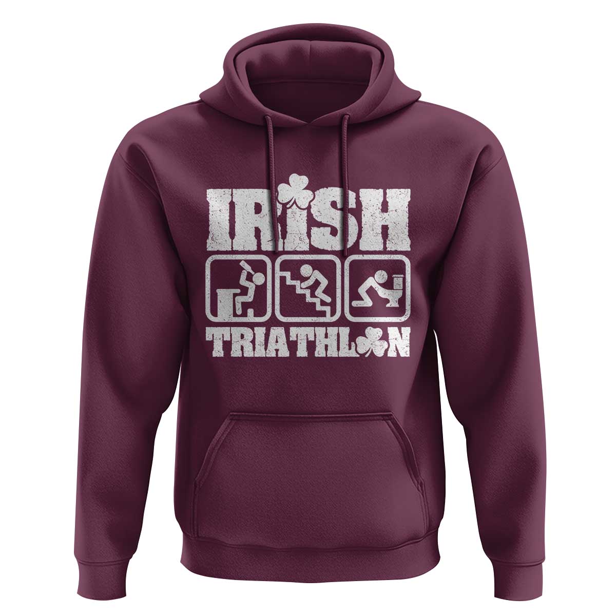 Irish Triathlon Funny Drinking Challenge Hoodie St Patricks Day Beer Party Humor