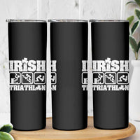 Irish Triathlon Funny Drinking Challenge Skinny Tumbler St Patricks Day Beer Party Humor