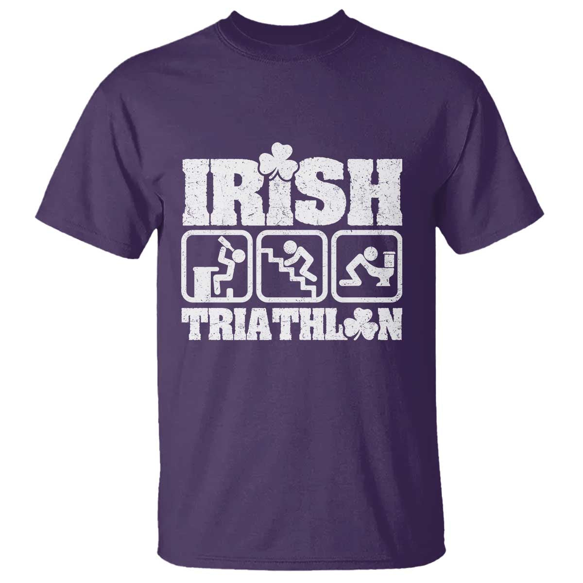 Irish Triathlon Funny Drinking Challenge T Shirt St Patricks Day Beer Party Humor