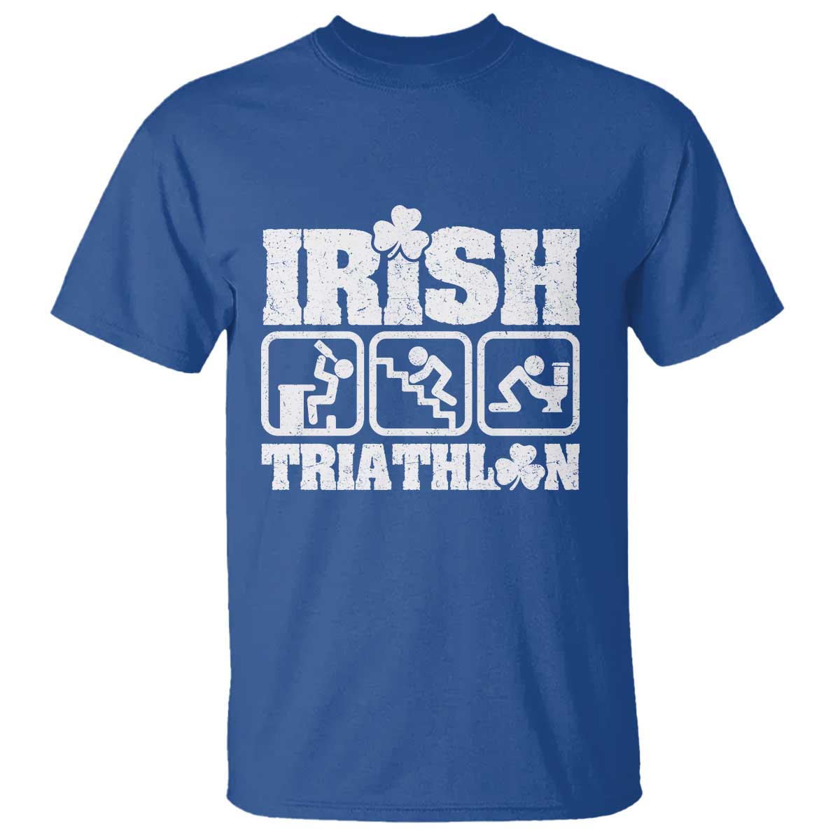 Irish Triathlon Funny Drinking Challenge T Shirt St Patricks Day Beer Party Humor