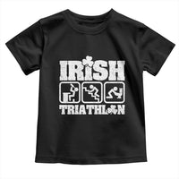 Irish Triathlon Funny Drinking Challenge Toddler T Shirt St Patricks Day Beer Party Humor