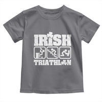 Irish Triathlon Funny Drinking Challenge Toddler T Shirt St Patricks Day Beer Party Humor