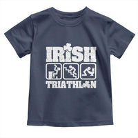 Irish Triathlon Funny Drinking Challenge Toddler T Shirt St Patricks Day Beer Party Humor