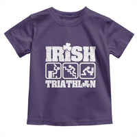Irish Triathlon Funny Drinking Challenge Toddler T Shirt St Patricks Day Beer Party Humor