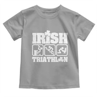 Irish Triathlon Funny Drinking Challenge Toddler T Shirt St Patricks Day Beer Party Humor