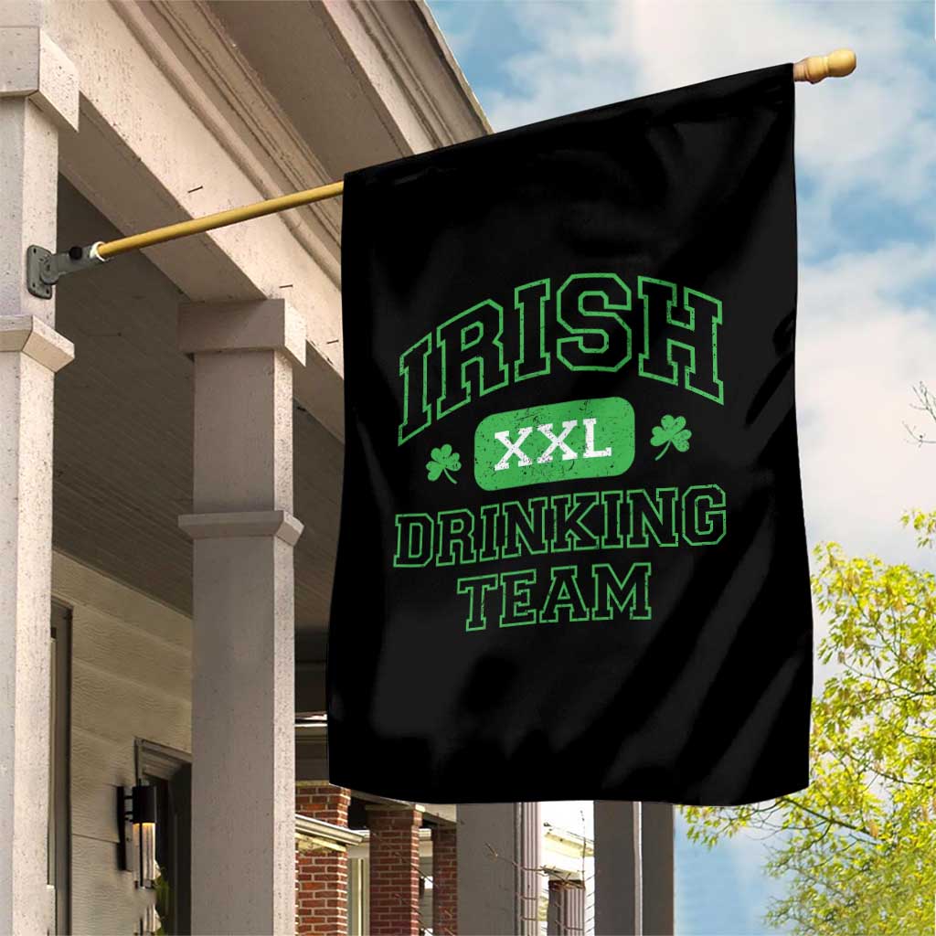 Irish Drinking Team XXL Funny St Patricks Day Party Squad Garden Flag