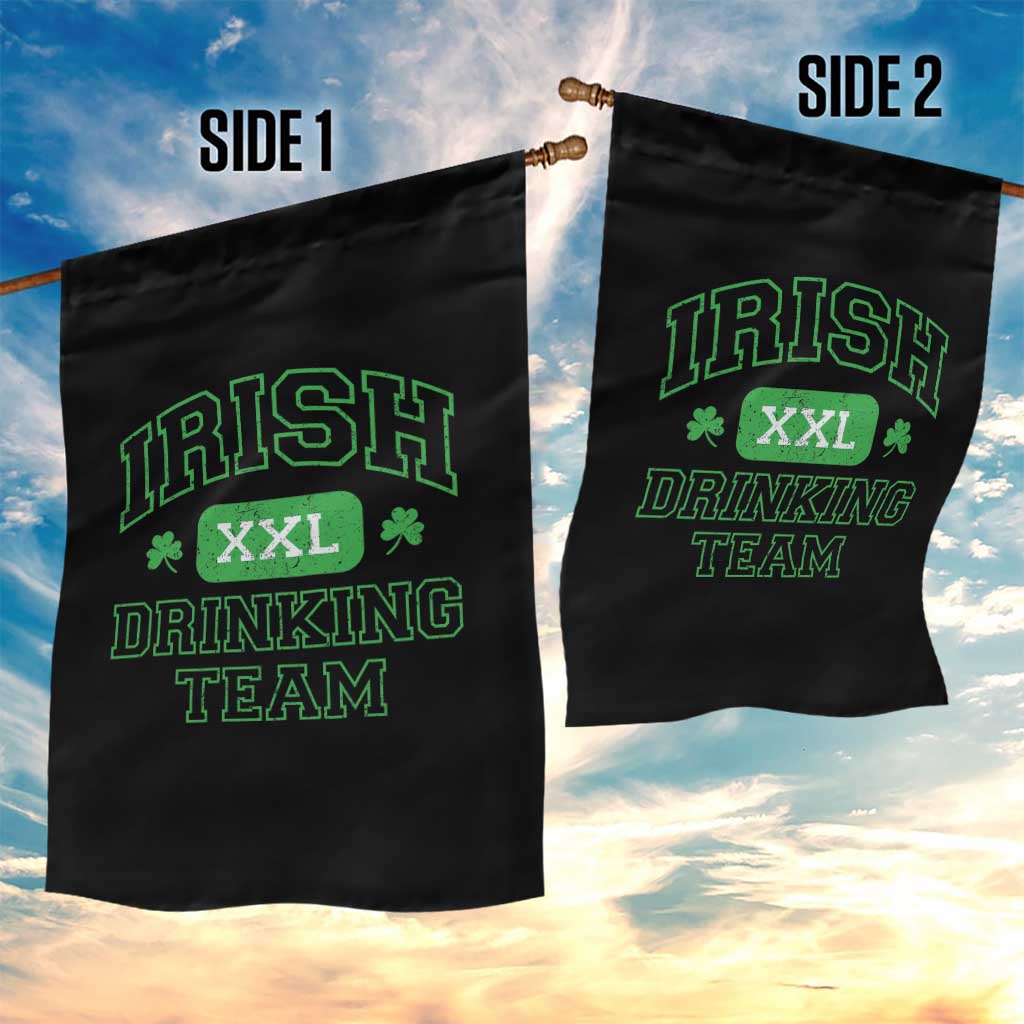 Irish Drinking Team XXL Funny St Patricks Day Party Squad Garden Flag