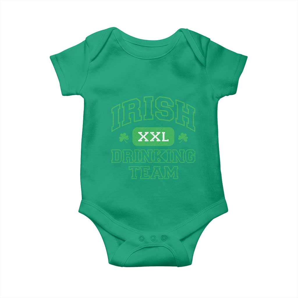 Irish Drinking Team XXL Funny St Patricks Day Party Squad Baby Onesie