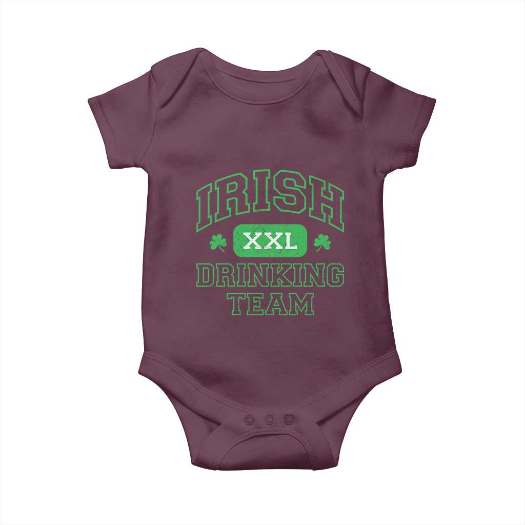 Irish Drinking Team XXL Funny St Patricks Day Party Squad Baby Onesie