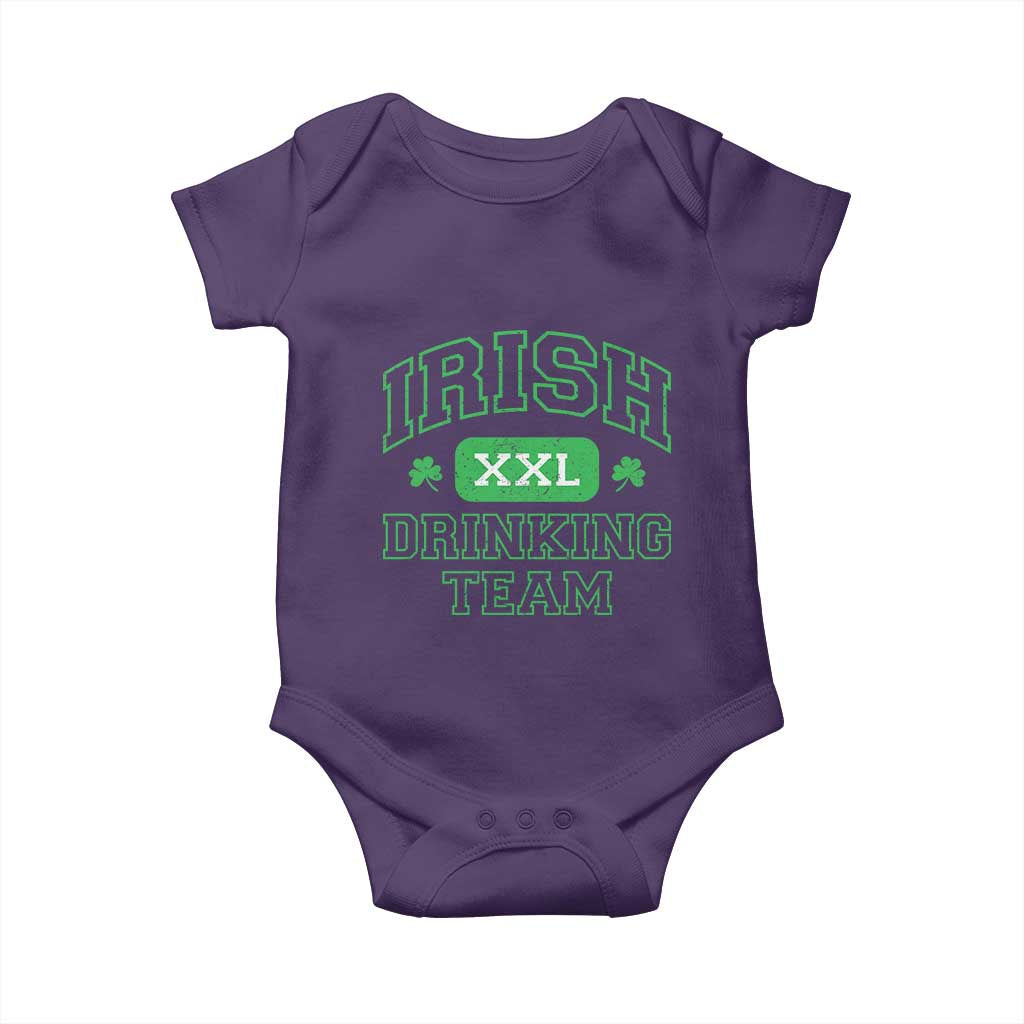 Irish Drinking Team XXL Funny St Patricks Day Party Squad Baby Onesie