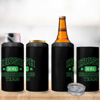 Irish Drinking Team XXL Funny St Patricks Day Party Squad 4 in 1 Can Cooler Tumbler