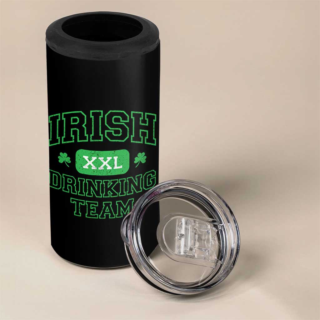 Irish Drinking Team XXL Funny St Patricks Day Party Squad 4 in 1 Can Cooler Tumbler