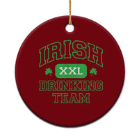 Irish Drinking Team XXL Funny St Patricks Day Party Squad Ceramic Ornament