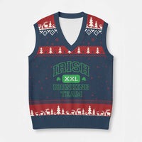 Irish Drinking Team XXL Funny St Patricks Day Party Squad V-Neck Knit Sweater Vest