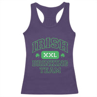 Irish Drinking Team XXL Funny St Patricks Day Party Squad Racerback Tank Top