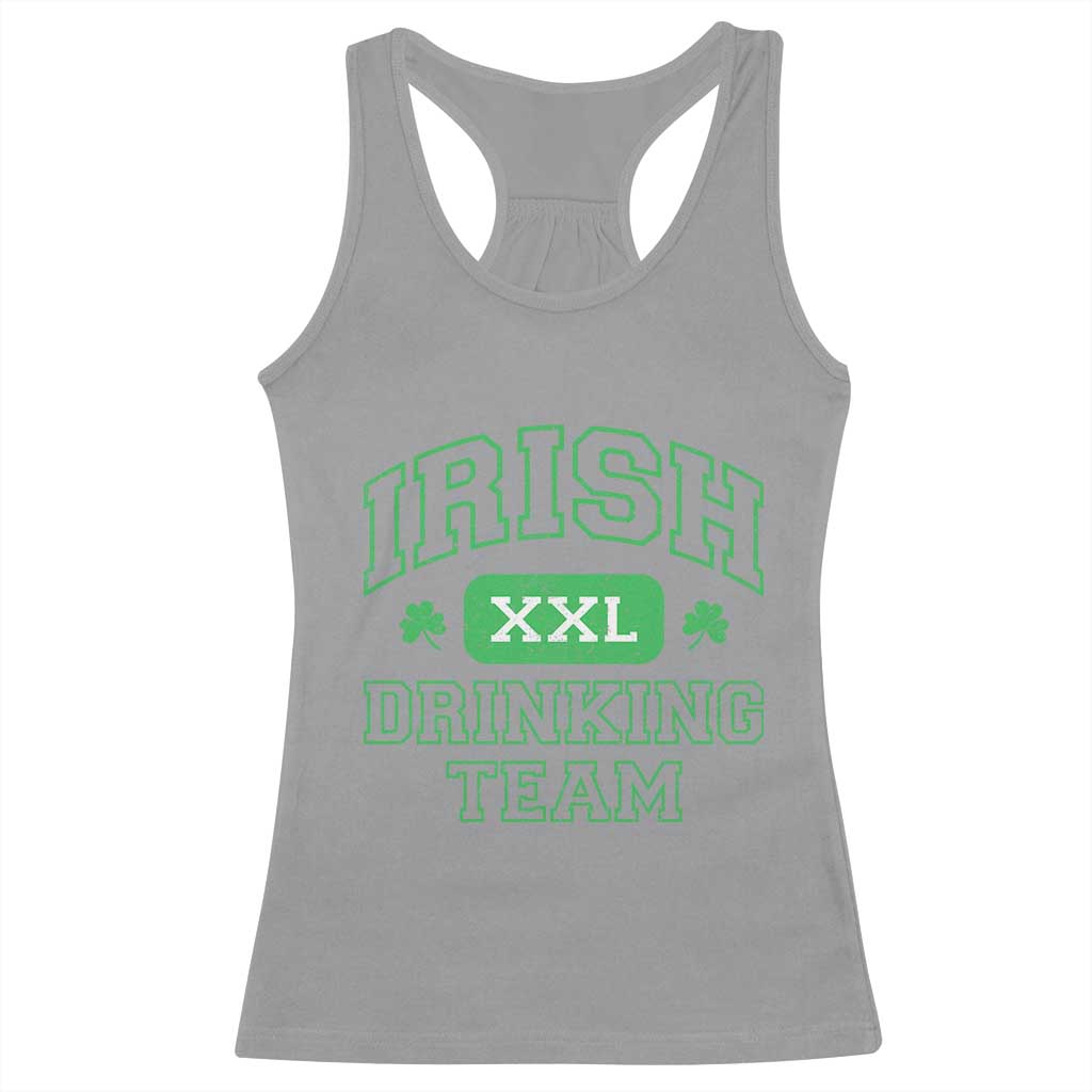 Irish Drinking Team XXL Funny St Patricks Day Party Squad Racerback Tank Top