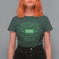 Irish Drinking Team XXL Funny St Patricks Day Party Squad T Shirt For Women