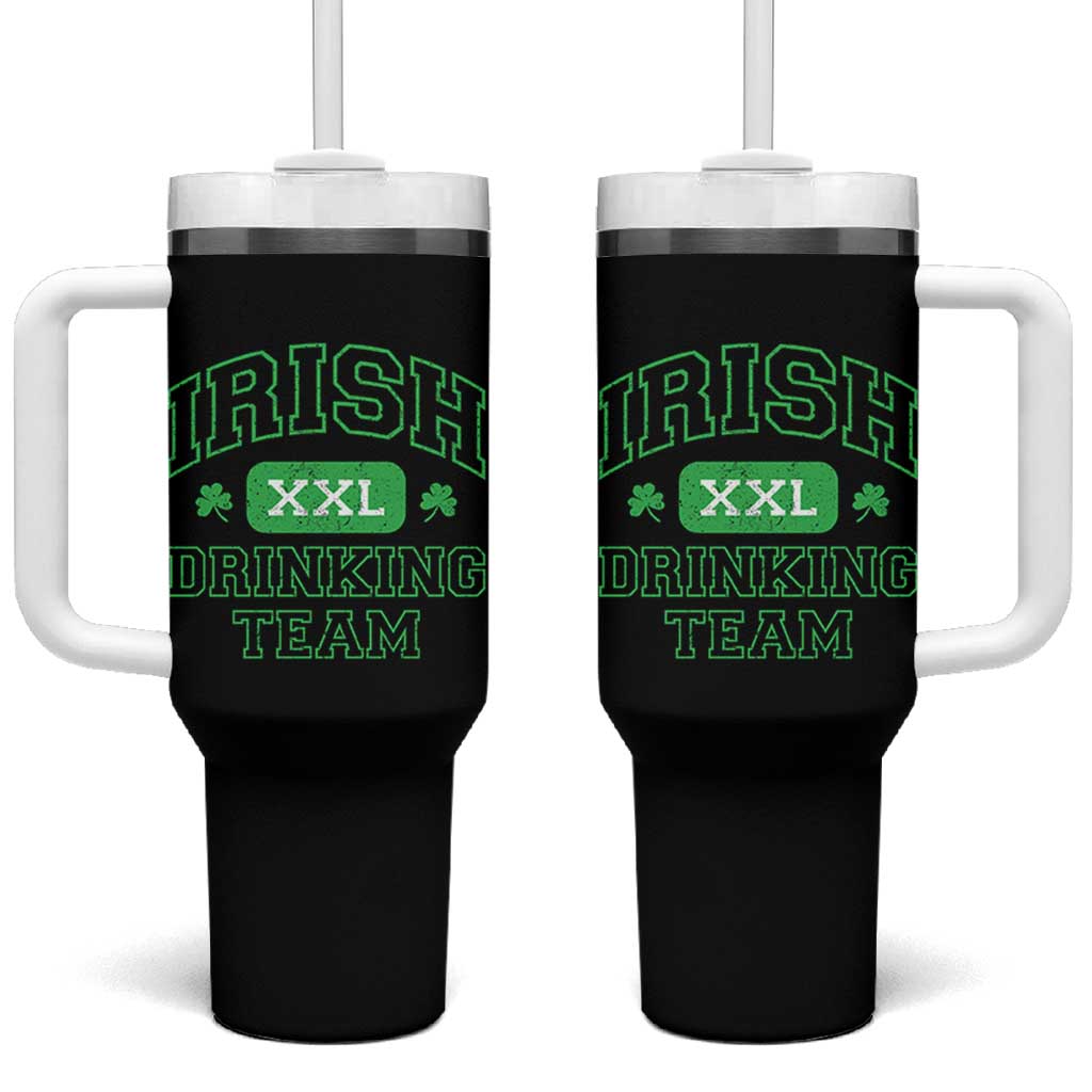 Irish Drinking Team XXL Funny St Patricks Day Party Squad Tumbler With Handle