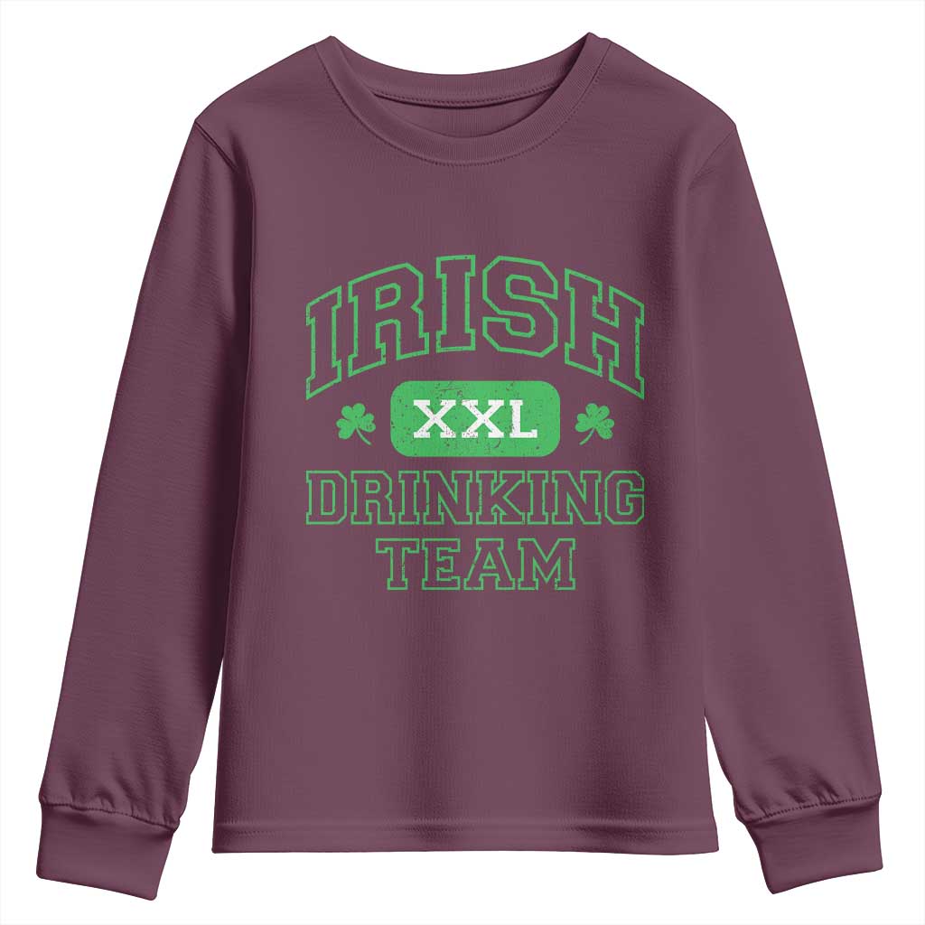 Irish Drinking Team XXL Funny St Patricks Day Party Squad Youth Sweatshirt