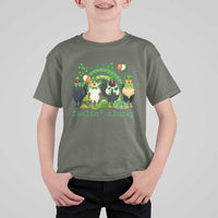 Funny St Patricks Day Chicken Shamrock T Shirt For Kid Feelin Clucky Hen Lucky Clover Pun Irish Humor
