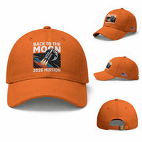 Back to the Moon 2026 Mission Baseball Cap Retro Rocket Launch Lunar Orbit Space Enthusiasts