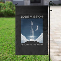 Future Lunar Mission 2026 Garden Flag Rocket Launch Lunar Orbit Space Exploration