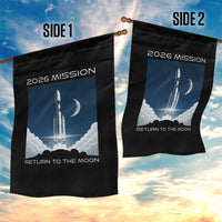 Future Lunar Mission 2026 Garden Flag Rocket Launch Lunar Orbit Space Exploration
