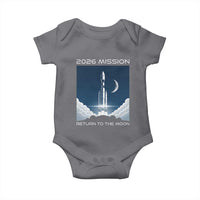 Future Lunar Mission 2026 Baby Onesie Rocket Launch Lunar Orbit Space Exploration